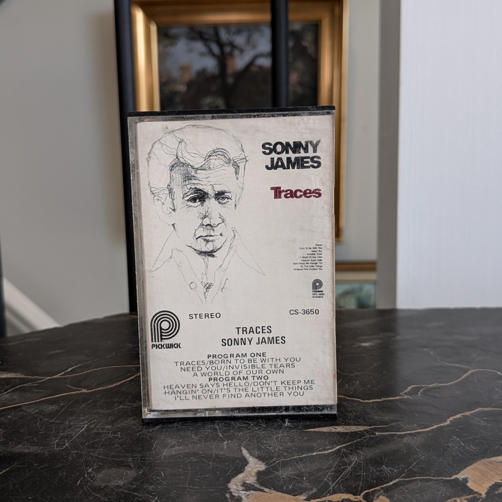 Vintage Sonny James Traces Cassette Tape 1975 Canadian Distro 70s Country Music